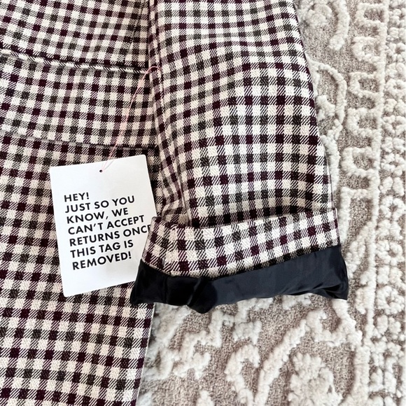 NWOT ASOS Long Line Checked Boy Blazer - Picture 13 of 15